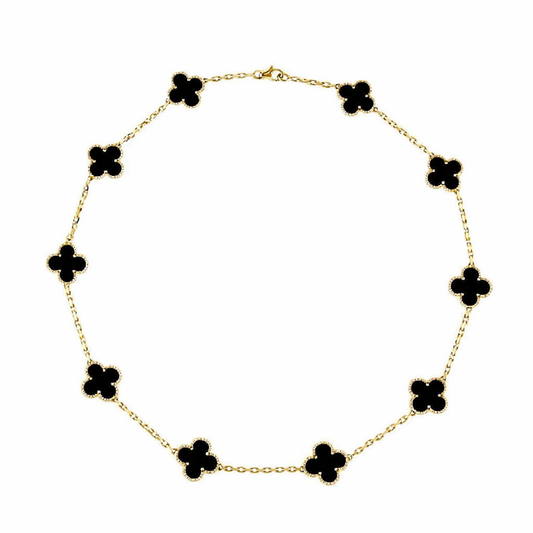 Colier Trifoi Negru Regal