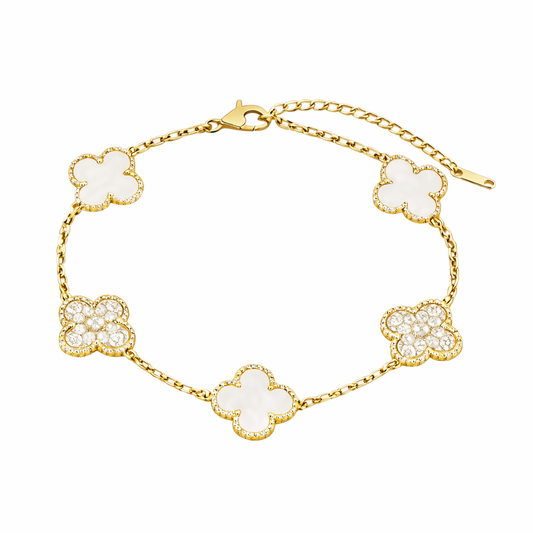 Brățară Trifoi Gold Cu Cristale